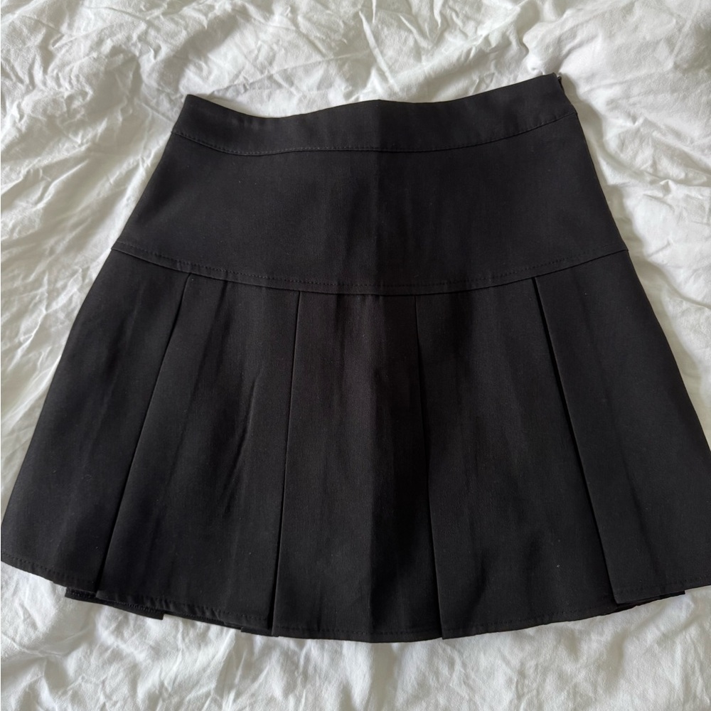 Black Pleated Skirt